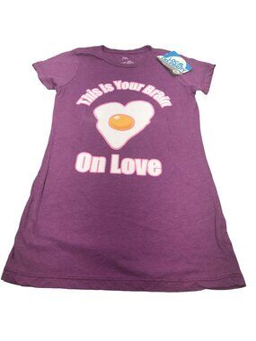 Local Celebrity Women's Size Med This Is Your Brain On Love Short Sleeve Tee New